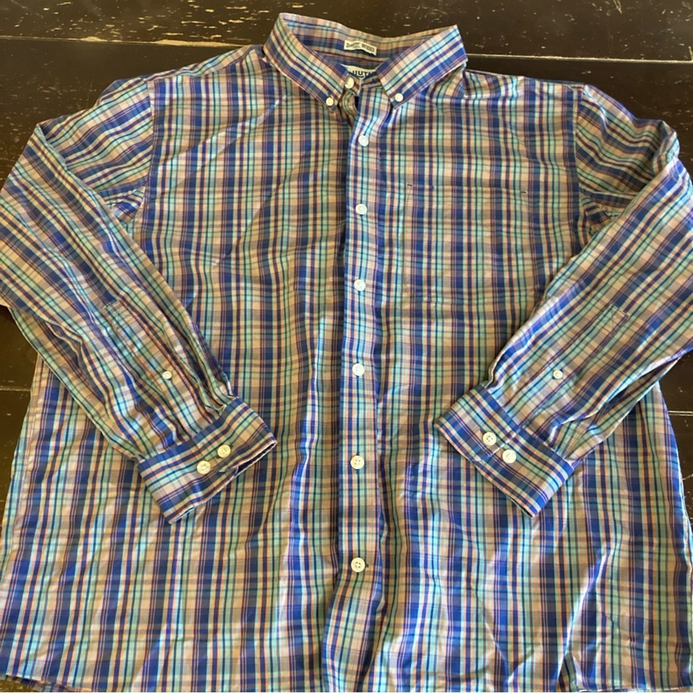 Duluth Trading Flannel Shirt Mens XL Relaxed Fit Untucked Long Sleeve Plaid